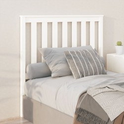 Tête de lit Blanc 106x6x101 cm Bois massif de pin 