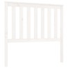 Tête de lit Blanc 106x6x101 cm Bois massif de pin 
