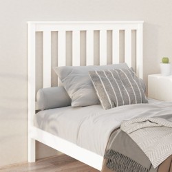 Tête de lit Blanc 106x6x101 cm Bois massif de pin 