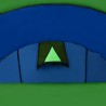 Tente de camping 4 personnes Bleu marine et vert 