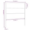 Tête de lit 81x4x100 cm Bois massif de pin 