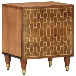 Table de chevet 40x33x46 cm Bois de manguier solide 