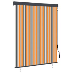 Store roulant d'extérieur 140x250 cm Jaune et bleu 