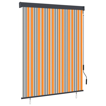 Store roulant d'extérieur 140x250 cm Jaune et bleu 