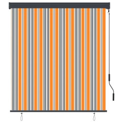 Store roulant d'extérieur 140x250 cm Jaune et bleu 