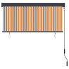 Store roulant d'extérieur 140x250 cm Jaune et bleu 