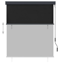Store roulant d'extérieur 140 x 250 cm Anthracite 