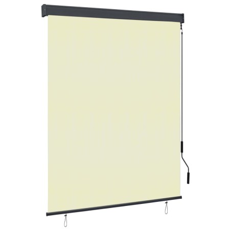 Store roulant d'extérieur 140 x 250 cm Crème 