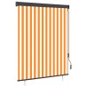 Store roulant d'extérieur 140x250 cm Blanc et orange 