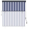 Store roulant d'extérieur 140x250 cm Bleu et blanc 