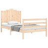 Cadre de lit sans matelas 100x200 cm bois massif 