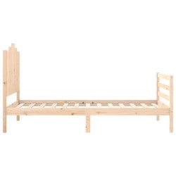 Cadre de lit sans matelas 100x200 cm bois massif 