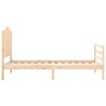 Cadre de lit sans matelas 100x200 cm bois massif 