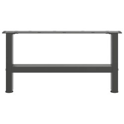 Pieds de table basse Anthracite 2 pièces 60 x (30-31) cm Acier 