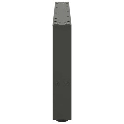 Pieds de table basse Anthracite 2 pièces 60 x (30-31) cm Acier 