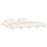 Lit de palette sans matelas blanc bois massif 