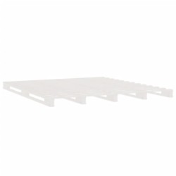 Lit de palette sans matelas blanc bois massif 
