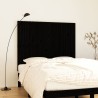 Tête de lit murale Noir 140x3x110 cm Bois massif de pin 