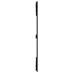 Tête de lit murale Noir 140x3x110 cm Bois massif de pin 