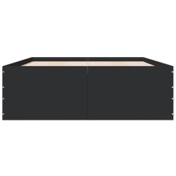 Cadre de lit sans matelas noir 135x190 cm 