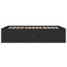 Cadre de lit sans matelas noir 135x190 cm 