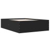 Cadre de lit sans matelas noir 135x190 cm 
