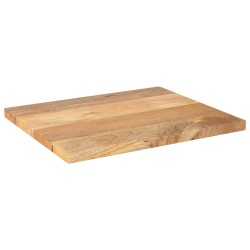 Dessus de table 60x50x3,8 cm rectangulaire bois massif manguier 