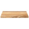Dessus de table 60x50x3,8 cm rectangulaire bois massif manguier 