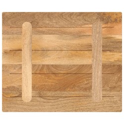 Dessus de table 60x50x3,8 cm rectangulaire bois massif manguier 