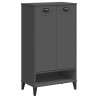 Armoire à chaussures VIKEN gris anthracite bois d'ingénierie 