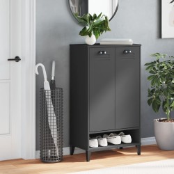 Armoire à chaussures VIKEN gris anthracite bois d'ingénierie 
