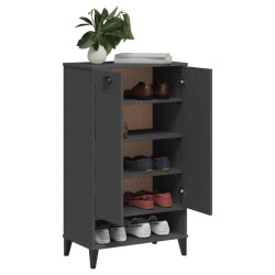 Armoire à chaussures VIKEN gris anthracite bois d'ingénierie 