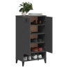 Armoire à chaussures VIKEN gris anthracite bois d'ingénierie 