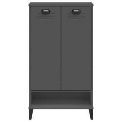 Armoire à chaussures VIKEN gris anthracite bois d'ingénierie 