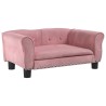 Lit pour chien rose 70x45x30 cm velours 