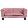 Lit pour chien rose 70x45x30 cm velours 