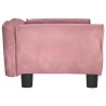 Lit pour chien rose 70x45x30 cm velours 
