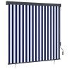 Store roulant d'extérieur 160x250 cm Bleu et blanc 