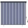 Store roulant d'extérieur 160x250 cm Bleu et blanc 
