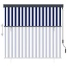 Store roulant d'extérieur 160x250 cm Bleu et blanc 