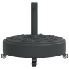 Base de parasol avec roues pour mâts Ø38 / 48 mm 27 kg rond 