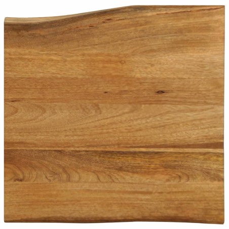 Dessus de table 60x60x3,8 cm bord vivant bois massif manguier 