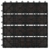Carreau de terrasse 11 pcs WPC 30 x 30 cm 1 m² Marron foncé 