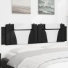 Coussin de tête de lit noir et blanc 200 cm similicuir 