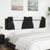 Coussin de tête de lit noir et blanc 200 cm similicuir 