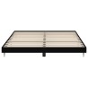 Cadre de lit sans matelas noir 180x200 cm bois d'ingénierie 