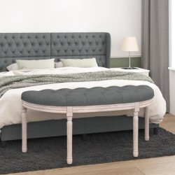 Banc Gris foncé 110,5x45x49 cm Tissu 