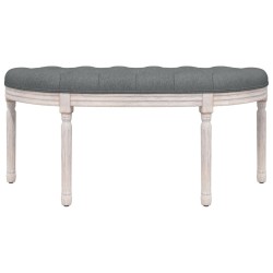 Banc Gris foncé 110,5x45x49 cm Tissu 
