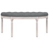 Banc Gris foncé 110,5x45x49 cm Tissu 