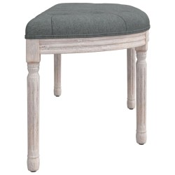 Banc Gris foncé 110,5x45x49 cm Tissu 